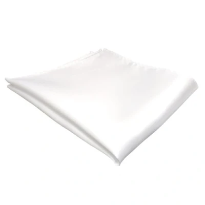 Abbildung von TigerTie Designer Einstecktuch in weiss schneeweiss einfarbig
