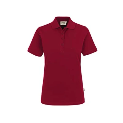 Abbildung von HAKRO Damen Polo Shirt &quot;Classic&quot; 110 weinrot Größe: XL