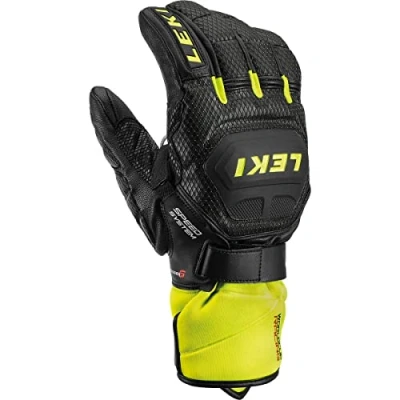 Abbildung von LEKI Worldcup Race Flex S Speed Handschuhe, Black Ice Lemon, EU 11