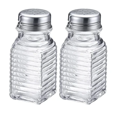 Abbildung von Westmark Universalstreuer, 2tlg., Universelle Lochung im Deckel, Fassungsvermögen: je 75 ml, Rostfreier Edelstahl/Glas, Porto, Transparent/Silber, 63172270