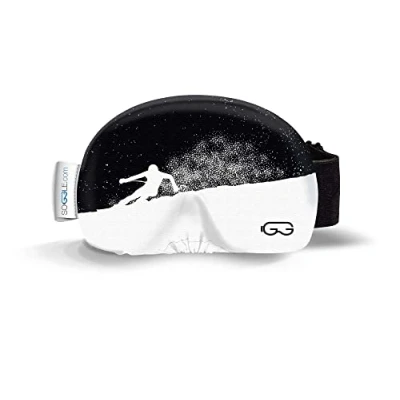 Abbildung von SOGGLE Skibrillen Schutz Überzug aus Mikrofaser (one size), Farbe:black white 01 skier