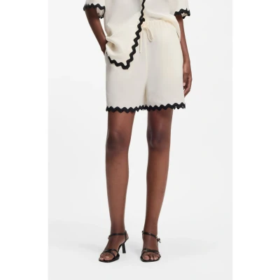 Abbildung von HUGO Haslala Shorts, Damen, Größe: 40, Open white