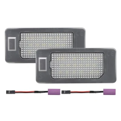 Abbildung von Satz LED Nummerschildbeleuchtung kompatibel mit Seat Ibiza 6J / ST/Alhambra/Ateca, Schwarz