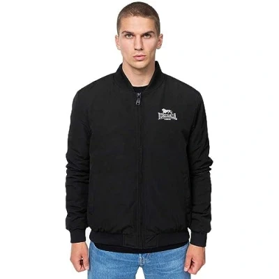 Abbildung von Lonsdale Normale Passform Meadow Bomberjacke, Herren, Größe: Small, Black white