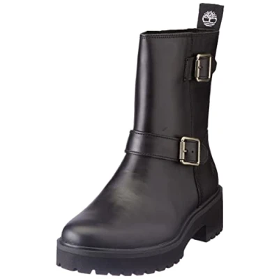 Abbildung von Timberland Damen Carnaby Cool Biker Ankle Boot, Jet Black, 39 EU