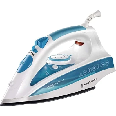 Abbildung von Russell Hobbs Dampfbügeleisen [2600W, 70 g/min Dampf, 210 g Extra Dampfstoß] Bügeleisen (300ml Wassertank, Keramik Bügelsohle, Selbstreinigungs &amp; Sprühwasserfunktion, Antikalk, Tropfstopp) 20562 56