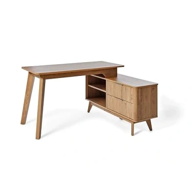 Abbildung von Jahnke Wave C 150 E Schreibtisch, Engineered Wood, Montana Eiche Nb, One Size