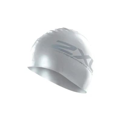 Abbildung von 2XU Silicone Swim Cap Silver Silikon Badekappe SS16 One Grey, grau, Einheitsgröße