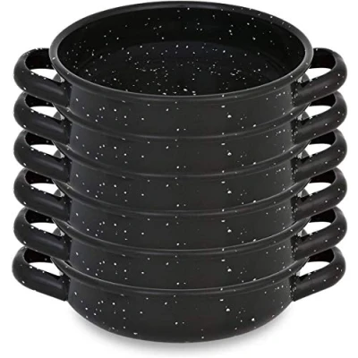 Abbildung von Menax Paella Pfanne Mini Stahl Antihaftbeschichtet Schwarz Set 6 16 Zentimeter