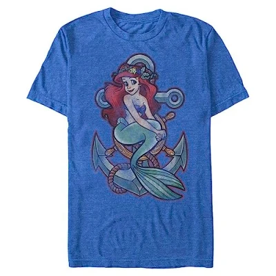 Abbildung von Disney Princesses ANCHOR Men&#039;s Crew neck Retro heather royal S