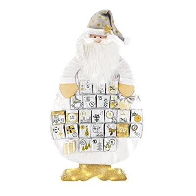 Abbildung von My Home Adventskalender &quot;Weihnachtsmann&quot;, gold, zum Befüllen, XXL Adventskalender, Filz