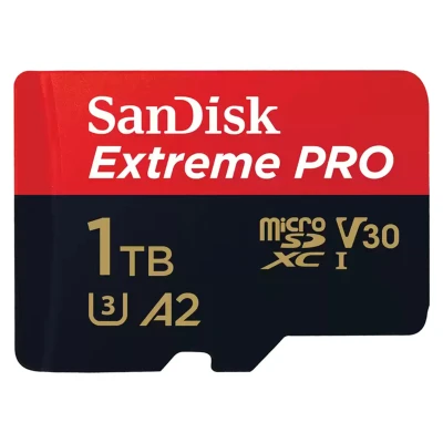 Abbildung von SanDisk Extreme PRO microSDXC UHS I Speicherkarte 1 TB + Adapter &amp; RescuePRO Deluxe (Für Smartphones, Actionkameras oder Drohnen, A2, Class 10, V30, U3, 200 MB/s Übertragung)