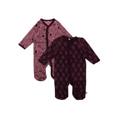 Abbildung von Pippi made with love 2 PACK Strampler für Kinder, Größe: 74, Lilac