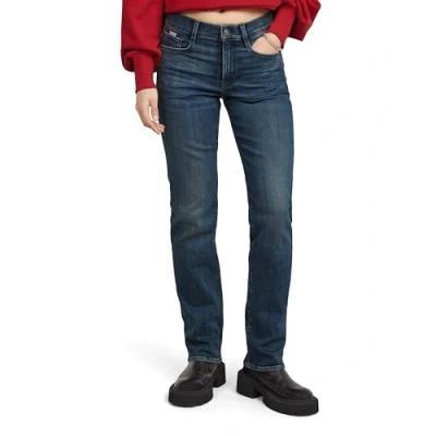 Abbildung von G STAR Strace Straight Jeans Leg, Damen, Größe: 27x30, Blue clay
