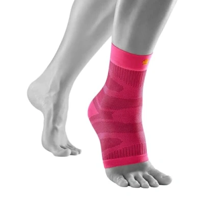 Abbildung von BAUERFEIND Sleeve für dein Sprunggelenk „Sports Compression Ankle Support“, 1 Unisex Sprunggelenkbandage mit Kompression, Knöchelschutz Laufen, Fitness und Ballsportarten, Rechts &amp; Links tragbar