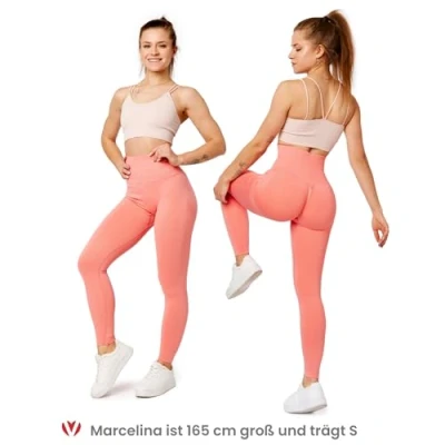 Abbildung von Bellivalini PUSH UP Leggings Hosen, Damen, Größe: XXL, Pink