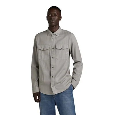 Abbildung von G Star Marine Hemd, Herren, Größe: Small, Grey alloy gd