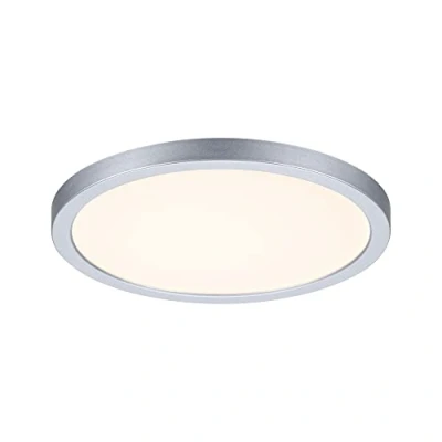 Abbildung von Paulmann 93034 LED Panel Einbauleuchte Areo VariFit IP44 Warmweiß 175mm rund incl. 1x13 Watt Chrom matt Deckenlampe Kunststoff 3000 K