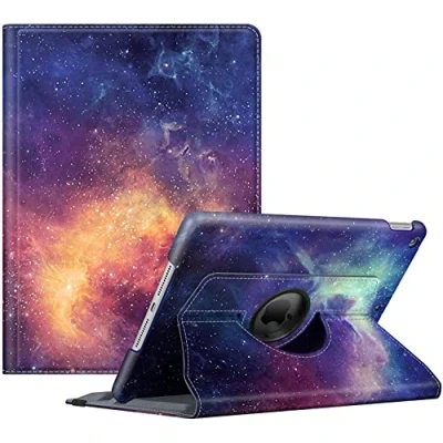 Abbildung von Fintie Hülle für iPad 10.2 Zoll 9.Generation / 8. Gen 7. (Modell 2021/2020/2019) mit Pencil Halter 360 Grad Rotierend Stand Schutzhülle Cover Auto Schlaf/Wach Funktion, Die Galaxie