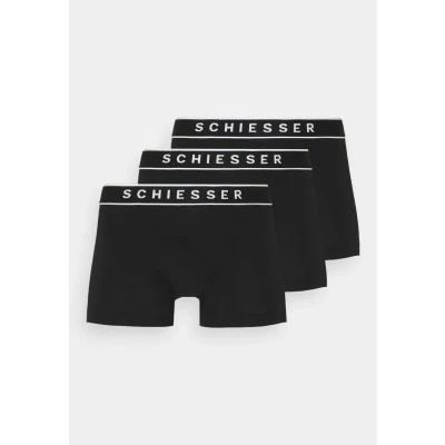 Abbildung von Schiesser 3PACK Boxershorts Organic Cotton 95/5 Panties, Herren, Größe: 4XL, Black