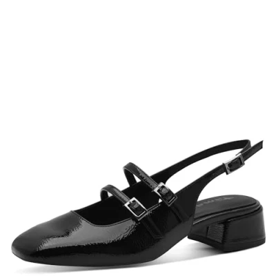 Abbildung von Tamaris Pumps, Damen, Größe: 37, Black patent Schuhe