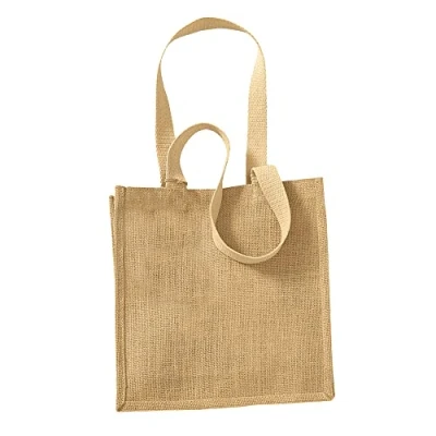 Abbildung von Westford Mill W406 Jute Tragetasche, kompakt, Naturfarben