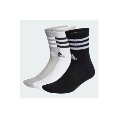 Abbildung von adidas Unisex Kinder Socken 3S C Spw Crw 3P, Medium Grey Heather/White/Black/White, IC1323, KM