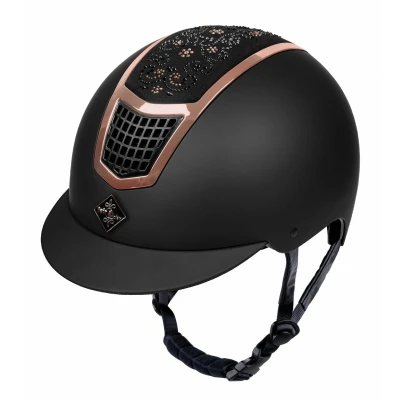 Abbildung von Fair Play Reithelm Quantinum Chic 2.0 Rosegold Schwarz L