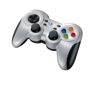 Abbildung von Logitech F710 kabelloses Gamepad, Spiele Controller mit Konsolenartigem Layout, 4 Tasten D Pad, Komfortable Griffflächen, PC Grau/Schwarz