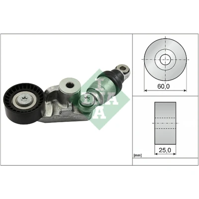 Abbildung von INA 534 0585 10 Spannarm, Keilrippenriemen MAZDA: 3 Saloon, Hatchback