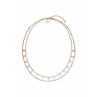 Abbildung von Purelei® Plain Kette Damen (Roségold) Halskette aus langlebigem Edelstahl Wasserfeste 40 50 cm Länge verstellbar für deinen individuellen Look