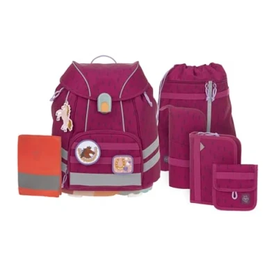 Abbildung von LÄSSIG 7 teiliges Schulranzen Set Kinder/School Flexy Unique Speckles berry