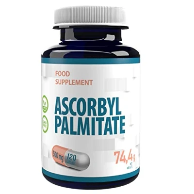 Abbildung von Ascorbyl Palmitate 500mg 120 Vegane Kapseln, Laborgeprüft, hohe Stärke, keine Füllstoffe oder Bulker, GVO
