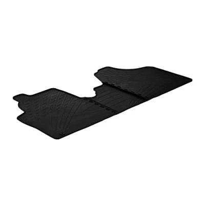Abbildung von Satz Gummimatten kompatibel mit Citroen Jumpy / Peugeot Expert Fiat Scudo 2007 2016 (Cargo) (TK Profil 3 teilig + Montage clips)