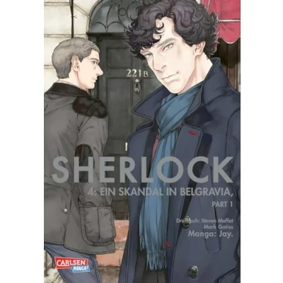 Abbildung von Sherlock 4: Ein Skandal in Belgravia, Teil 1 Manga Adaption der TV Serie mit Benedict Cumberbatch als Meisterdetektiv Holmes