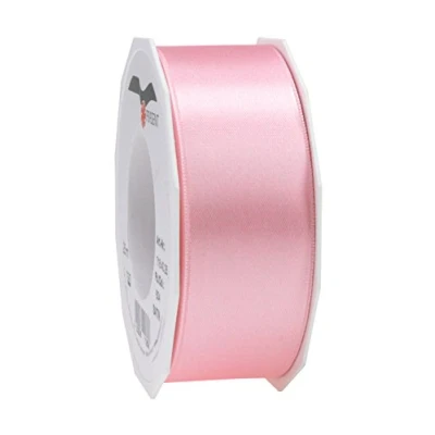 Abbildung von PRÄSENT C.E. Pattberg Satin Hellrosa, 25 m Satinband zum Einpacken von Geschenken, 40 mm Breite, Geschenkband Dekorieren &amp; Basteln, Dekoband, Anlass