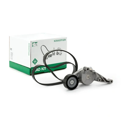 Abbildung von INA 529 0469 10 Keilrippenriemensatz Generatorfreilauf prüfen und ggf. erneuern VOLKSWAGEN: Golf Plus / Crossgolf, 5, Passat B6 Variant