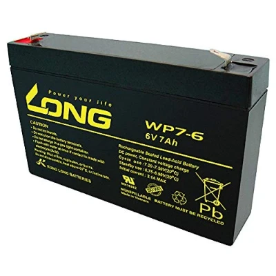 Abbildung von Akku Batterie Long WP7 6 6V 7Ah AGM Blei wie 7,0Ah 7.0Ah 7,2Ah 8Ah