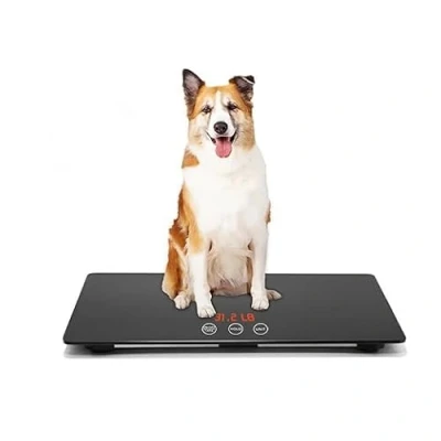 Abbildung von Digital pet scale for dogs, animal platform, 3 Weighing Modes, kg, oz, lb, MAX 220 lbs, Capacity with Precision of 10g, 25.6 17.7inch,Black
