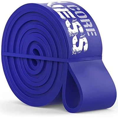 Abbildung von Iron Core Fitness Lange, extra Starke Widerstandsbänder für Monster Pull Up, Übung, Kniebeugen und Bank Kreuzheben Widerstandsband (Blau, XXL)