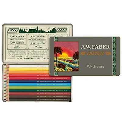 Abbildung von Faber Castell 211001 Polychromos Farbstift, Sonderedition, 12er Metalletui