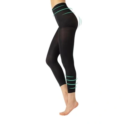 Abbildung von CALZITALY Transparente Feinstrumpfhose, Unsichtbare Strumpfhosen mit Komfortbund, S, M, L, XL, 20 DEN Made in Italy (L, Schwarz)