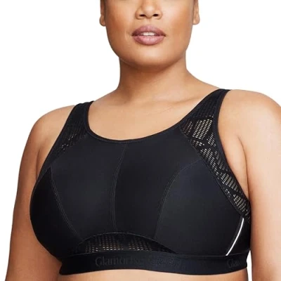 Abbildung von Große Größen Plusgröße Atmungsaktiver Mesh Sport BH ohne Bügel Nr. 1068, Jade, 75E