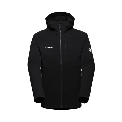 Abbildung von Mammut Ultimate Comfort SO Hooded Softshelljacke, Herren, Größe: XL, Black