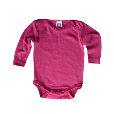 Abbildung von Cosilana, Baby Body Langarm, 70% Wolle, 30% Seide (Pink, 50 56)