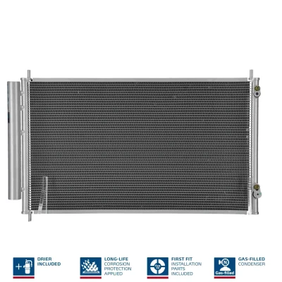 Abbildung von NISSENS 940489 Klimakondensator mit Trockner Aluminium 646 R 134a