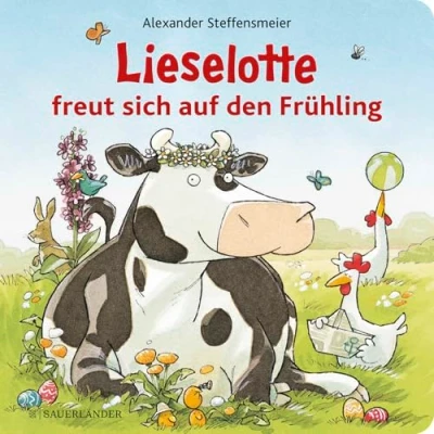 Abbildung von Lieselotte freut sich auf den Frühling: Pappbilderbuch über Ostern ab 2