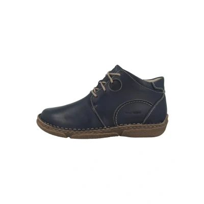Abbildung von Josef Seibel Damen Schnürstiefeletten Neele 46,Weite G (Normal),Wechselfußbett,schnürboots,reißverschluss,Stiefel,Ocean / PL950 530,39 EU