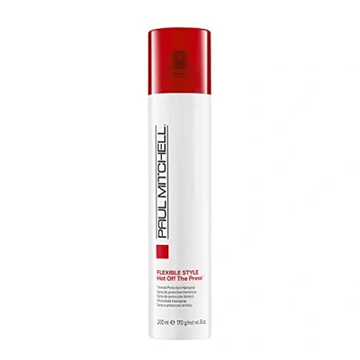 Abbildung von Paul Mitchell Hot Off The Press Hitzeschutz Spray für flexiblen Halt, Styling gegen Frizz in Salon Qualität, parabenfrei, 200 ml