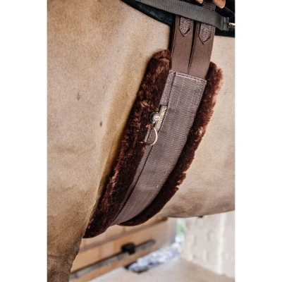 Abbildung von Kentucky Vielseitigkeitsgurt Sheepskin Braun/Braun 115cm